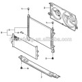 Soporte de radiador genuino Transit V348 6C11 8A058 AA